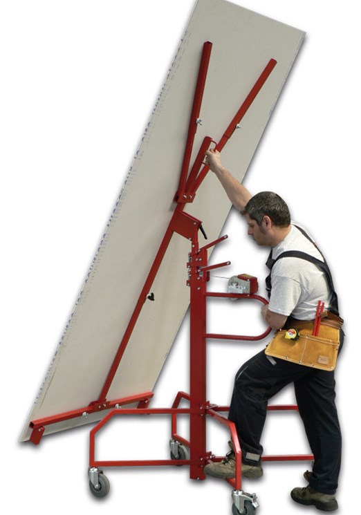 Elevador de placas elevador profesional para placas de yeso de montaje de placas de yeso plegable carga de 40 kg elevador de hierro para techo y pared 