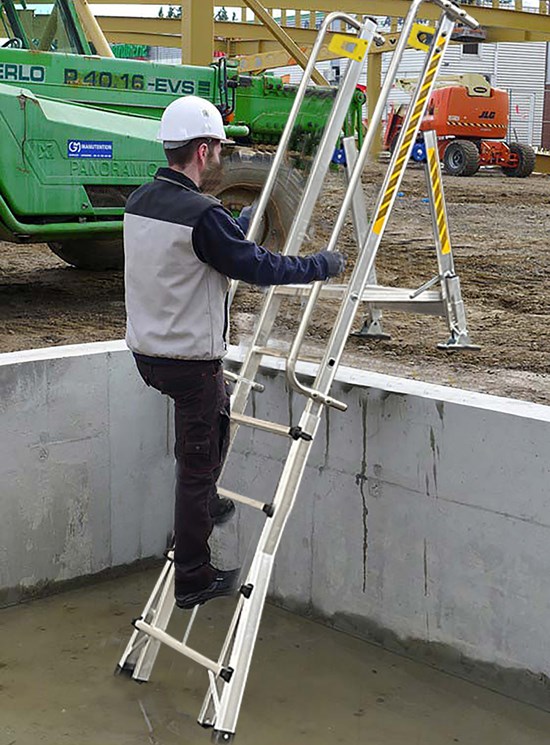 Abyss escalera para acceso a camiones y excavaciones