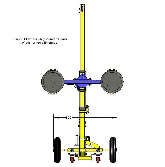 Express 150 - Elevador de vidrios con capacidad para 150 kg