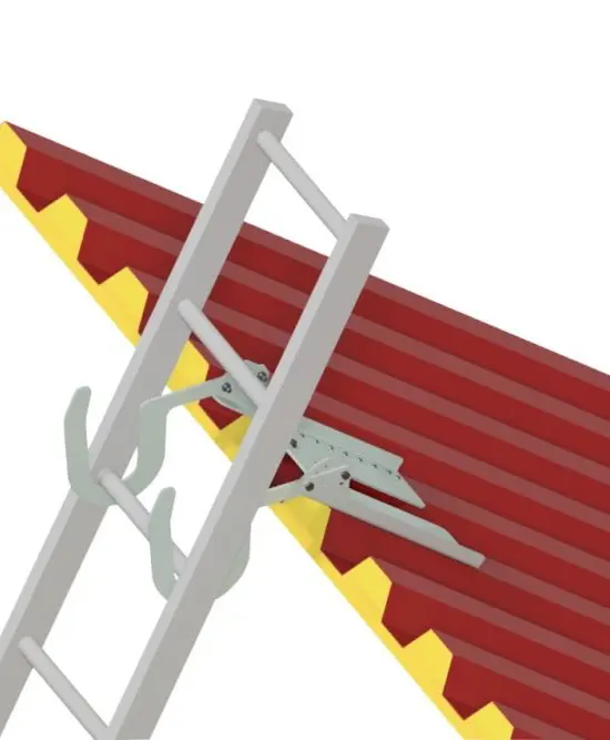 Ganchos regulables para cubiertas planas e inclinadas