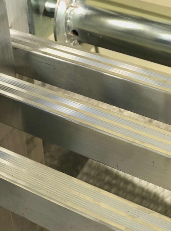 Arganello - Escalera de aluminio de 3 tramos extensible con manivela