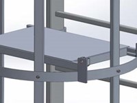 Échelle verticale fixe avec cage Self system