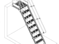 Échelle d’accès en aluminium 45°