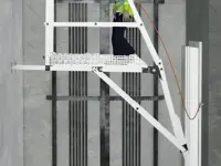 Plateforme télescopique pour cages d’ascenseur