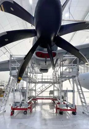 Structure spéciale pour les moteurs d’avion