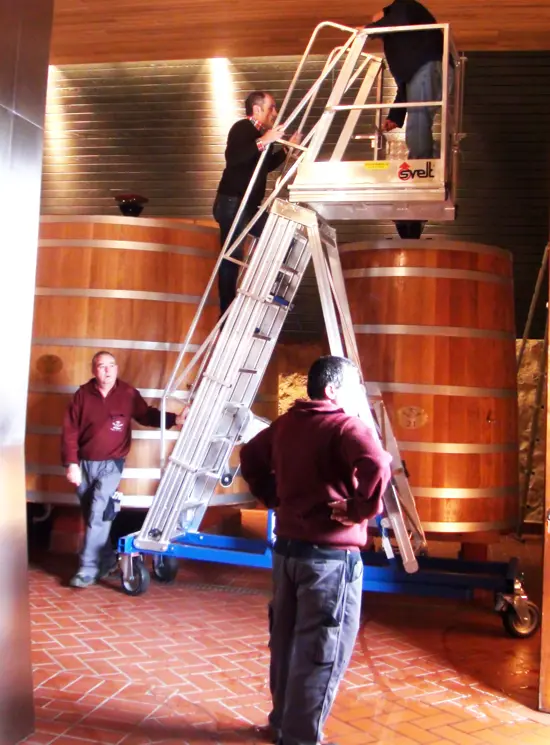 Échelle pour tonneaux et cuves