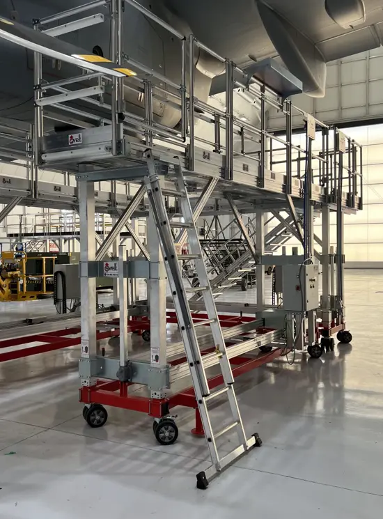 Structure spéciale pour les moteurs d’avion