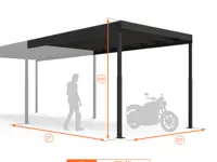 SOPPALCO IN ACCIAIO TL20 NERO CON SCALA COMODA