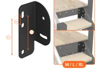 Scala Comoda 54° Gradini in legno