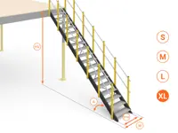 BALAUSTRA UNIVERSALE CON FERMAPIEDI cm 110