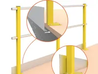 BALAUSTRA UNIVERSALE CON FERMAPIEDI cm 110