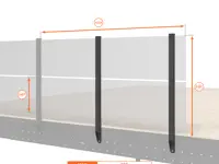 BALAUSTRA A PANNELLI ALTEZZA cm 100