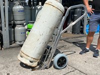 Carrello Alluminio porta bombole
