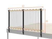 BALAUSTRA  IN CORDA ALTEZZA cm 100