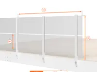 BALAUSTRA A PANNELLI ALTEZZA cm 100