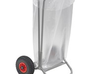 Carrello in acciaio per rifiuti