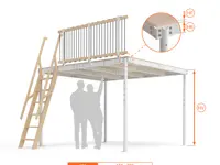 SOPPALCO IN ACCIAIO TS8 SCALA LEGNO