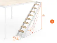 Scala Laterale da 45° a 63°