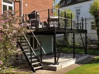 SOPPALCO IN ACCIAIO TL20 NERO CON SCALA COMODA