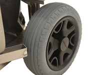 Carrello in alluminio per rifiuti