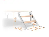 SOPPALCO IN ACCIAIO TS8 MINI BIANCO