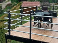 BALAUSTRA A 4 CORRIMANI ALTEZZA cm 100