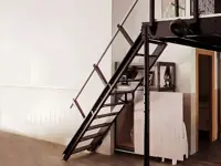 Scala salvaspazio per soppalchi 45°