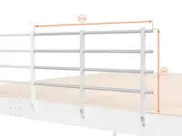 BALAUSTRA A 4 CORRIMANI ALTEZZA cm 100