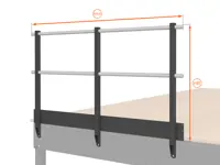 BALAUSTRA CON FERMAPIEDE ALTEZZA cm 110