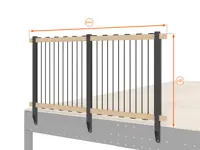 BALAUSTRA  IN CORDA ALTEZZA cm 100