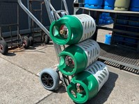 Carrello Alluminio porta bombole