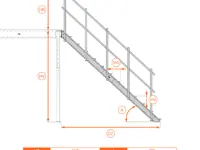 Scala Comoda 42° Gradini in Legno