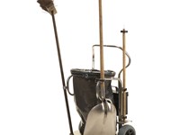 Carrello in alluminio per rifiuti