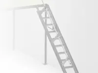 Scala salvaspazio per soppalchi 45°