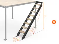 SOPPALCO IN ACCIAIO TS8 LOFTBED