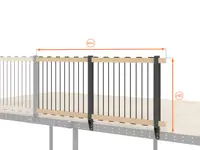 BALAUSTRA  IN CORDA ALTEZZA cm 80