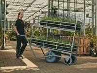 Carrello per vivai e florovivaisti 2 pianali