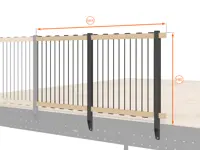 BALAUSTRA  IN CORDA ALTEZZA cm 100