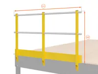 BALAUSTRA CON FERMAPIEDE ALTEZZA cm 110