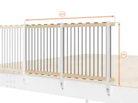 BALAUSTRA  IN CORDA ALTEZZA cm 100