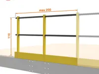 BALAUSTRA UNIVERSALE CON FERMAPIEDI cm 110