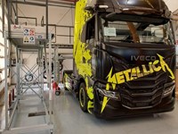 Piattaforma in alluminio e acciaio per camion