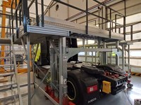 Piattaforma in alluminio e acciaio per camion