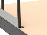 BALAUSTRA UNIVERSALE CON FERMAPIEDI cm 110