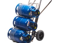 Carrello Alluminio porta bombole