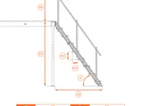 Scala Comoda 54° Gradini in Acciaio
