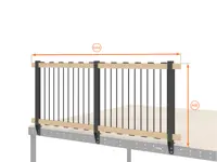 BALAUSTRA  IN CORDA ALTEZZA cm 80