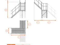 Scala Comoda 42° con pianerottolo 
