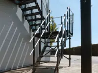 Scala Comoda 42° a U con pianerottolo 