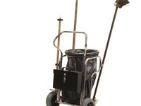 Carrello in alluminio per rifiuti